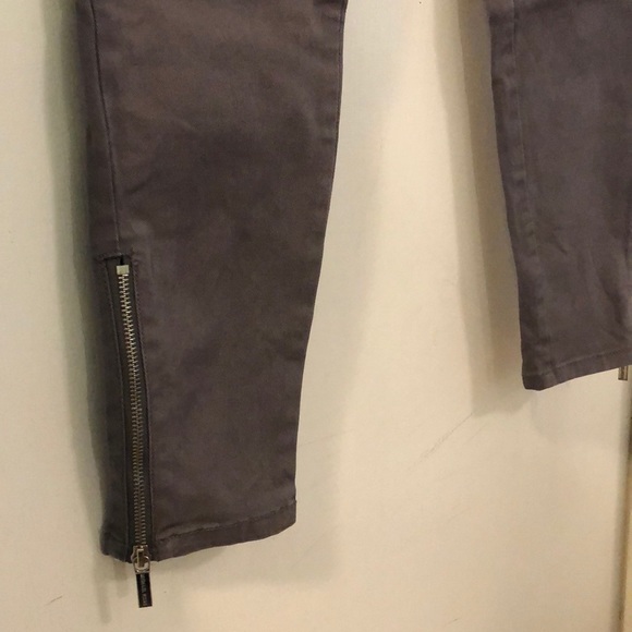 Micheal Kors Gray skinny Denim pant zipper detail - Picture 6 of 9